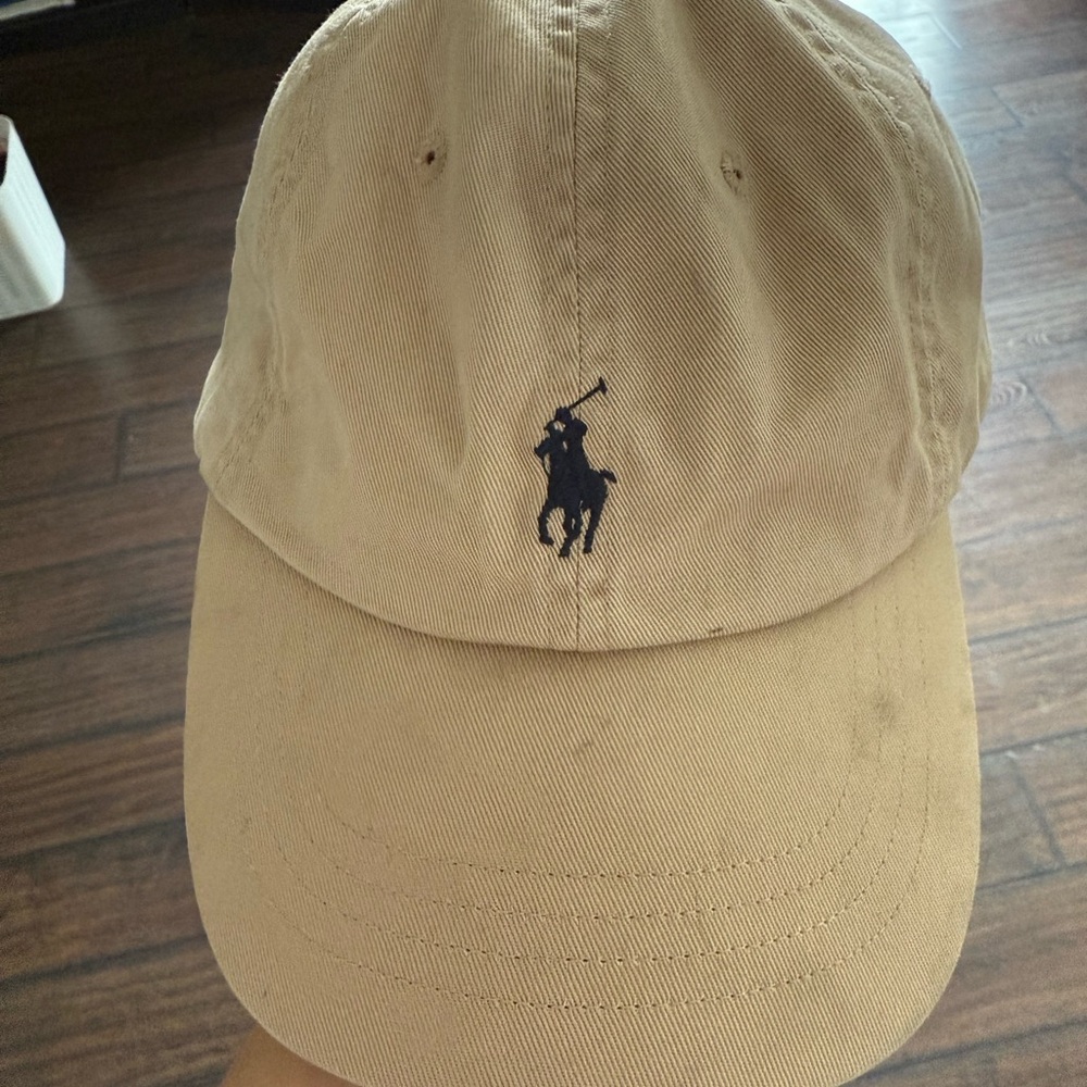 Men's Tan Polo by Ralph Lauren Vintage Hat